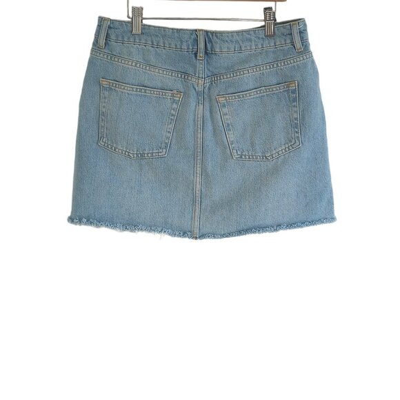 Topshop Moto Jean Skirt - Picture 4 of 6